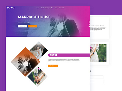 denom bootstrap css html5 marriage house mingle relationship responsive template wedding