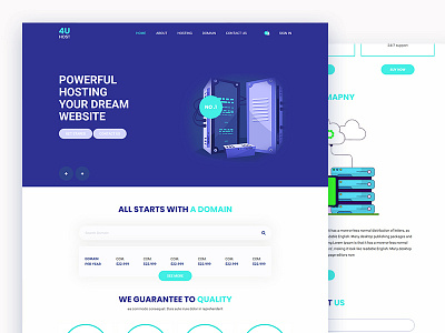 4uhost bootstrap business corparate css domain hosting html5 responsive template website whmcs