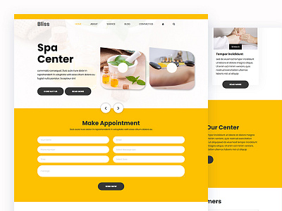 Bliss bliss bootstrap business css health html5 massage parlour responsive salon spa template