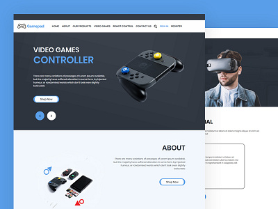 Gamepad bootstrap css entertainment html5 magazine news news portal responsive template video video game