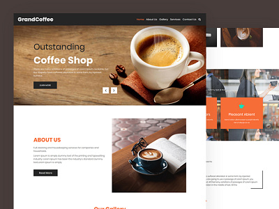 Grandcoffee bars bootstrap cafe coffee coffeeshop creative css html5 responsive restaurant template