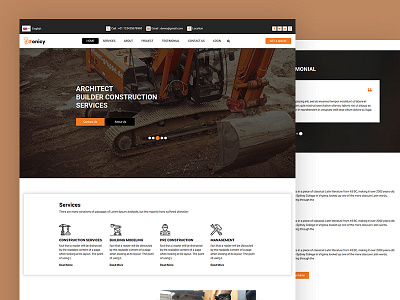 Fonicy architect bootstrap construction css html5 interior portfolio responsive template