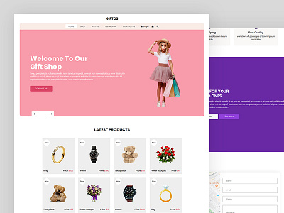 Giftos bootstrap css ecommerce gift gift shop html5 mobiles responsive ring template watch