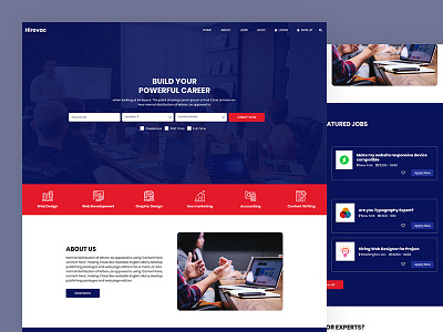 Hirevac bootstrap career college css html5 job portal responsive school template university