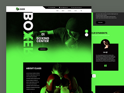 Oxer bootstrap boxing css fitness gym html5 responsive sports template trainer