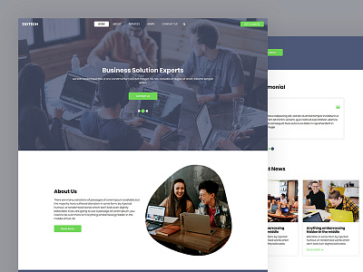 Ziotech bootstrap business corporate corporate solutions css html5 it solutions responsive template