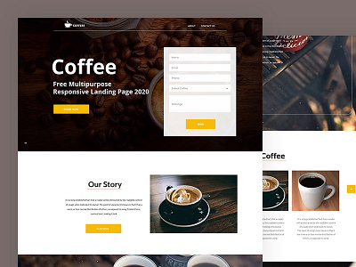 Coffeee bootstrap business chocolate coffee coffeeshop cooking crafts css html5 responsive template