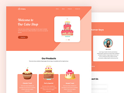 Cakejoey bakeries bootstrap cake cake shop css html5 ice cream pastry responsive template