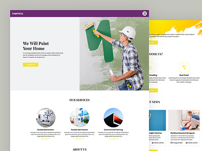 Paintstle bootstrap color shop css door repair html5 paint painting plumbing responsive template