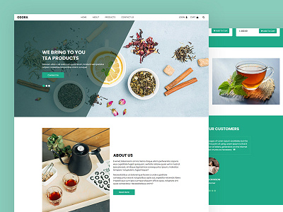 Odora bootstrap business css html5 responsive tea tea company tea product tea shop template