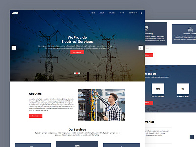 Vistic bootstrap business css electrical equipment installation html5 repairing responsive template wiring