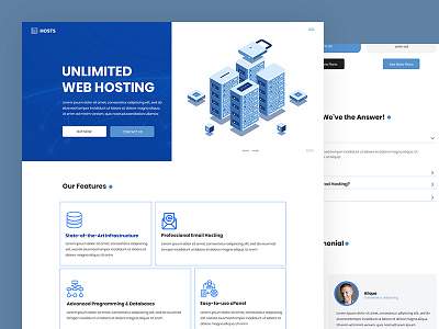 Hosts bootstrap business corporate css host hosting html5 responsive template web hosting