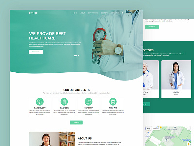 Orthoc bootstrap clinic css dentist doctors healthcare hospital html5 medical responsive surgeon template
