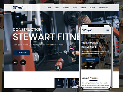 Misfit bootstrap css fitness gym html5 responsive template yoga