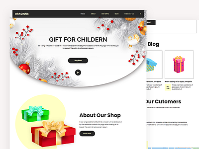 Gracious bootstrap business css gift gift shop html5 responsive template
