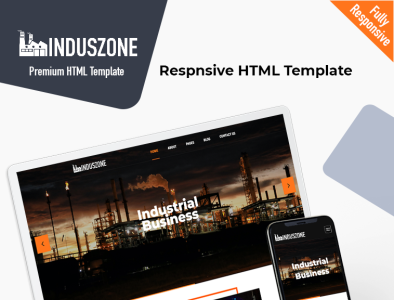 Induszone bootstrap business css html5 industrial industry machinery responsive template