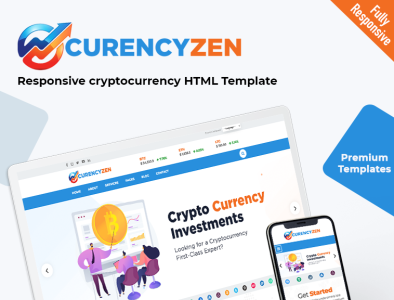 Currencyzen bootstrap crypto mining css html5 responsive template