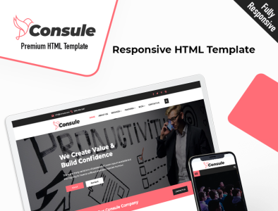 Consule bootstrap business consulting css html5 investment firm responsive template