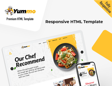 Yummo bootstrap css food business html5 responsive template