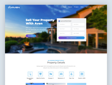 Aven apartments bootstrap css html5 responsive template