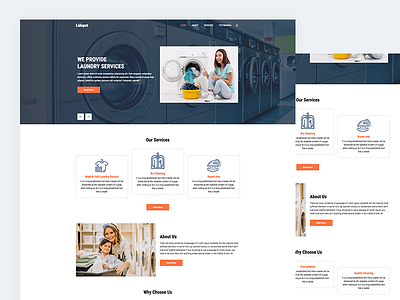 Lidepot bootstrap business css hotel linen cleaning html5 laundry services responsive template