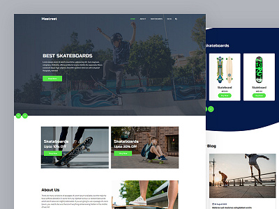 Mastreet bootstrap css html5 responsive snowboarding template wakeboarding