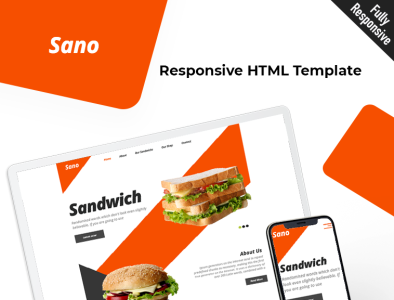 Sano bootstrap business css food business html5 responsive restaurant template