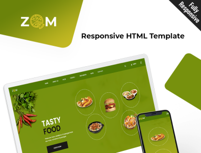 Zom bootstrap business css food html5 responsive template