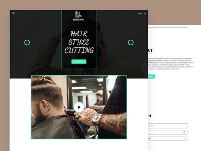 Bersdark barber beauty salon bootstrap css hair cutting html5 responsive template