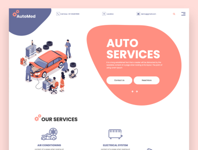 Automed auto service bootstrap business css html5 responsive template tire