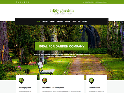 Holy Garden css forest garden green html html5 responsive retina wood