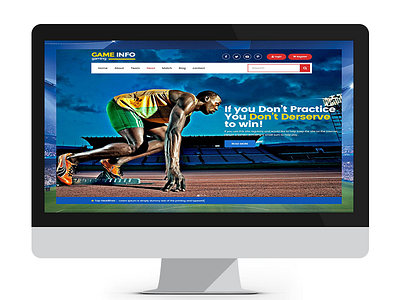 Game bootstrap3 design entertainment game html5 magazine sports template