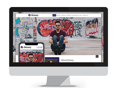 Jimmy css html5 jimmy one page portfolio responsive services template