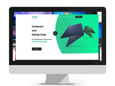 Pcoint bootstrap business html5 laptop pcoint psd responsive template