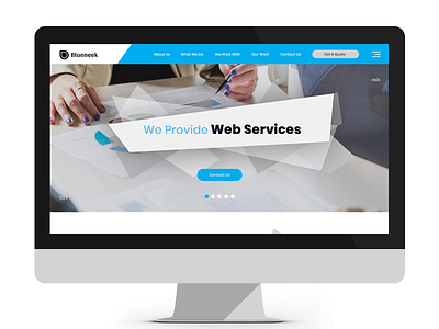 Blueneek agency bootstrap business html5 psd responsive template web