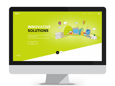 Intot agency architecture free intot psd template website
