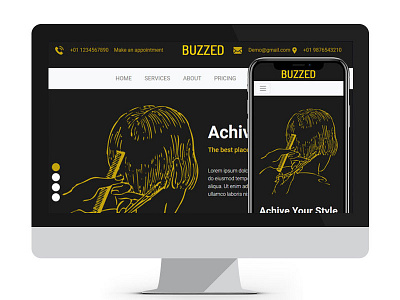 Buzzed bootstrap business buzzed hairstyle html5 passionate responsive template