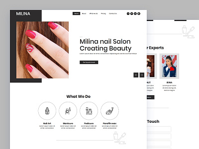 Milina beauty bootstrap css hairdresser html5 nail responsive saloon spa template