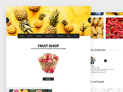 Ninom bootstrap business css food fruit grocery html5 responsive shop template vegetable