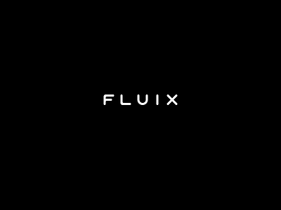 Fluix Agency Logo agency black branding contrast design logo
