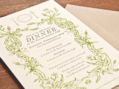 Portfolio Updates! garden illustration invitation letterpress photography portfolio stationery terrain