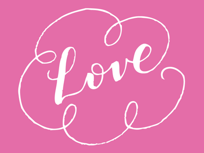 Love app hand drawn type lettering love script swashery wedding