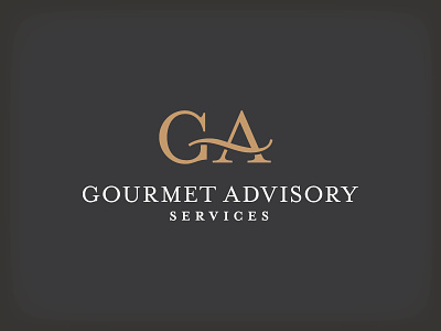 Gourmet Advisory Services branding gourmet identity logo