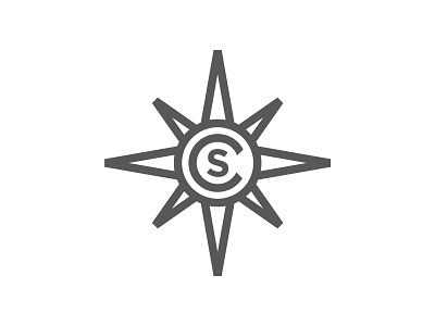 Santa's New Logo branding compass logo mark star