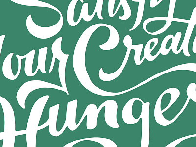 Stay Hungry lettering script swasher typography