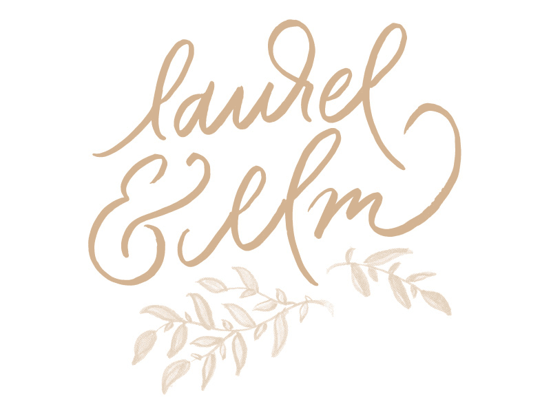 Loose Laurels ampersand branches branding gif gold handlettering identity laurel lettering logo script swashery