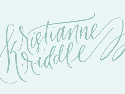 What a Riddle branding flourishing handlettering identity lettering logo script swashery