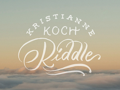 Riddle Reject branding handlettering identity lettering logo script swashery