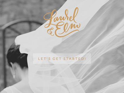 Laurel & Elm's Website branding identity lettering logo script swashery