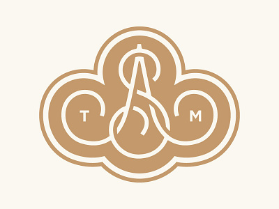 TASM branding gold identity lettering logo mark monogram script swashery tasm